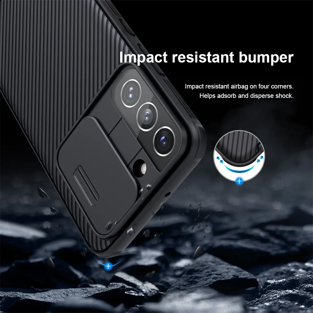 NILLKIN For Samsung Galaxy S22 / S21 Plus / Ultra Case CamShield Pro TPU PC Slide Camera Cover For Samsung Galaxy S22 S21 Ultra 4