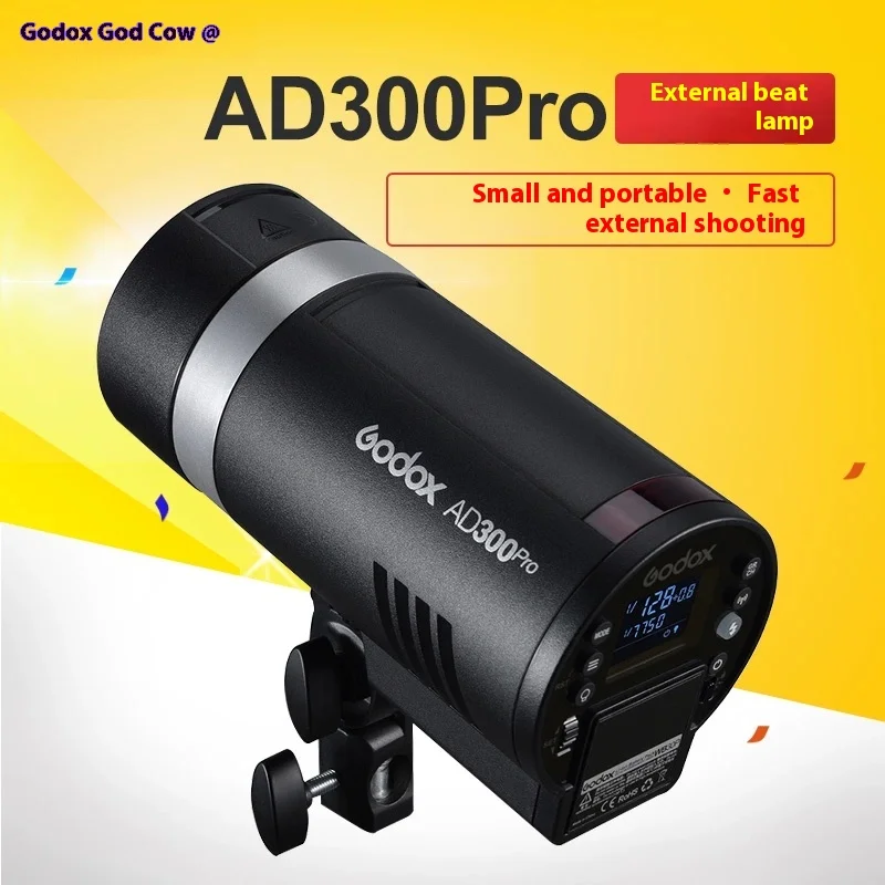 Godox AD300 Pro TTL 2.4G 300Ws 1/8000 HSS Outdoor Flash Light with Battery for Canon Nikon Sony Fuji Olympus Pentax on camera flash camera flash