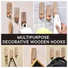Non-Destructive Wood Wall Hooks - Adhesive Wall Hooks - Boho Decorative Wall Hooks 4