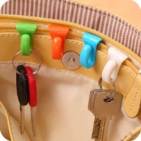 2pcs Keys Clips Plastic Bag Hook Keys Clips Keys Holder Hook Folder For Purse Handbags Backpacks 2