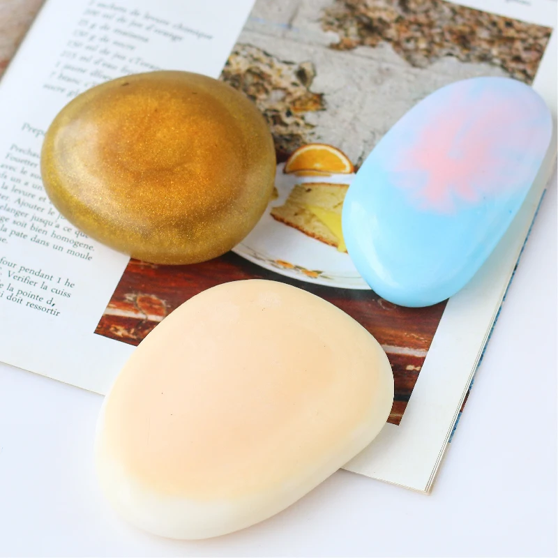 3 Holes Soap Molds Soap Making Stone Arc-shaped Diy Handmade Making Tool Silicone Mould Bathroom Supplies