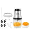 VEVOR Electric Meat Grinder with 4-Wing Stainless Steel Blades,2.5 Cup Glass Bowl, 400W Electric Food Chopper, or Baby Food,Meat 1