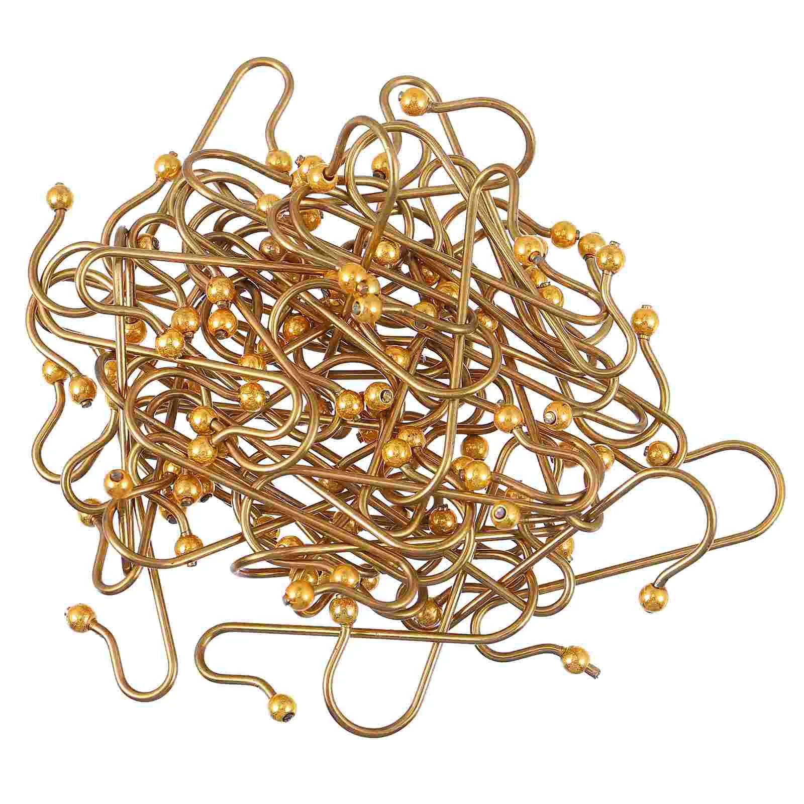 

50 Pcs Christmas Decorations Hook up Hanging Hooks Multi-functional Metal Hangers