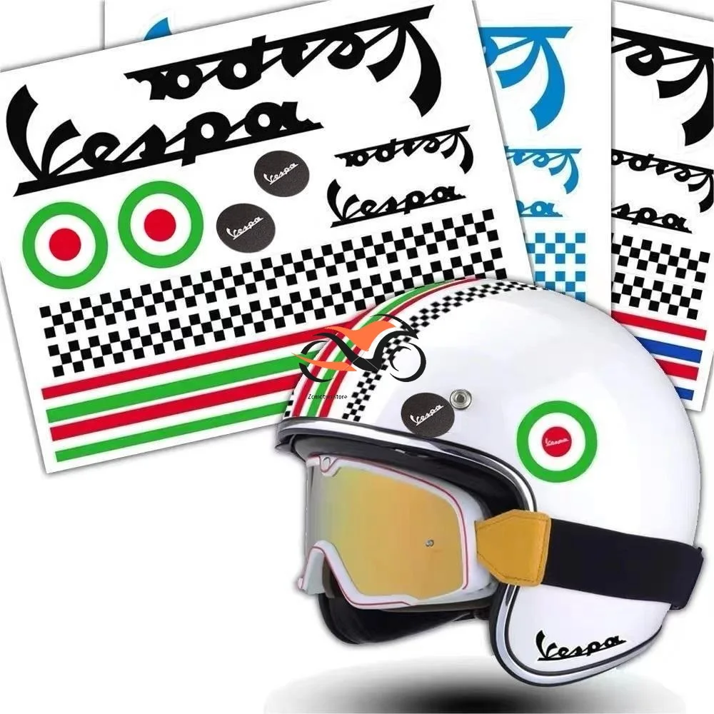 

Motorcycle helmet reflective decorative stickers For Vespa gts gtv Spring 50 125 150 200 250 300 300 Sprint