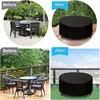 1pc Round Patio Furniture Covers, Waterproof Outdoor Furniture Set Covers For Patio Table Garden Round Table Dining Cover 4