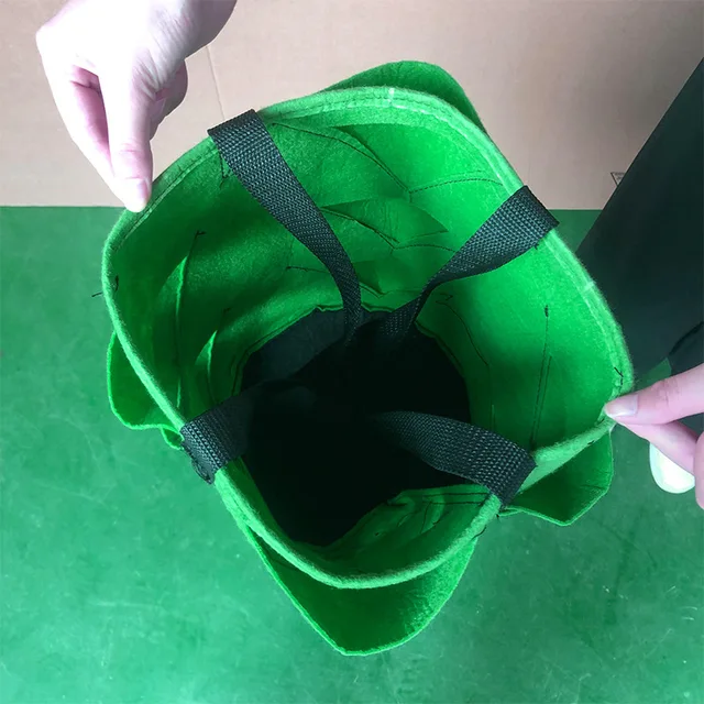 Műanyag Eper Ültetési Táska Növény Termesztés Függőzsák Kerti Kellékek - Image 6