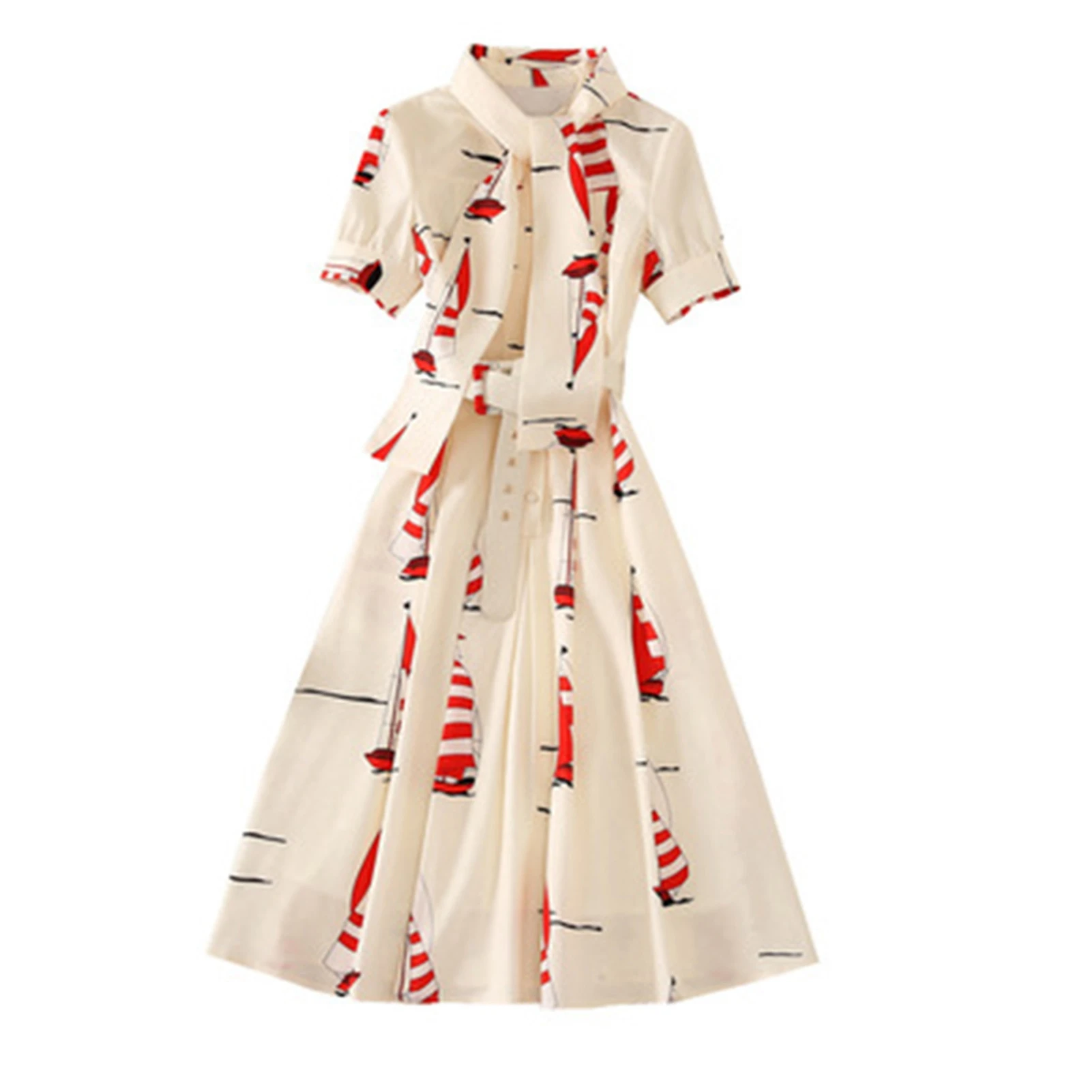 

Length Dress For Women Dress With Belt A Line Dress