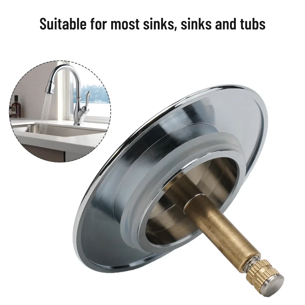 

1pcs Manual Lift Type Bathtub Sealing Cover For Brass Bathtub Sealing Water Plug 55-65MM Adjustable Bathroom Accessories