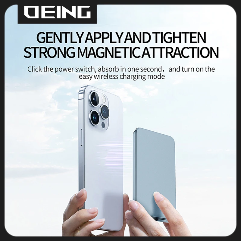 10000mAh Wireless Macsafe Powerbank Magnetic Power Bank PD25W Fast Charger For iPhone Xiaomi Samsung External Spare Battery Pack 3