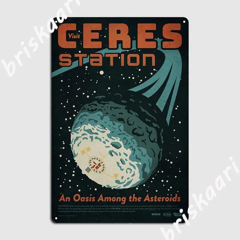 

Посетите Ceres, металлический знак, кинотеатр, гараж, ретро, Настенный декор, паб, Жестяная Табличка на гараж постер