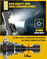 Katur 2x H7 LED Bulb 22000LM 120W 1:1 Mini Size Head Lamp Wireless Super Bright 6000K White H7 Headlight Fog Light DRL - Image 3