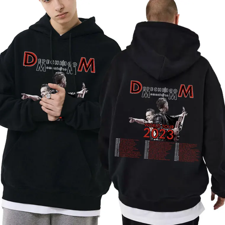 

British Band Depeche Cool Mode Memento Mori World Tour 2023 Print Hoodie Men Gothic Rock Oversized Pullover Classic Sweatshirts