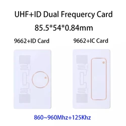Enhanced UHF Double Frequency RFID PVC Card with Long Read Range (UHF and ID (T5577))
