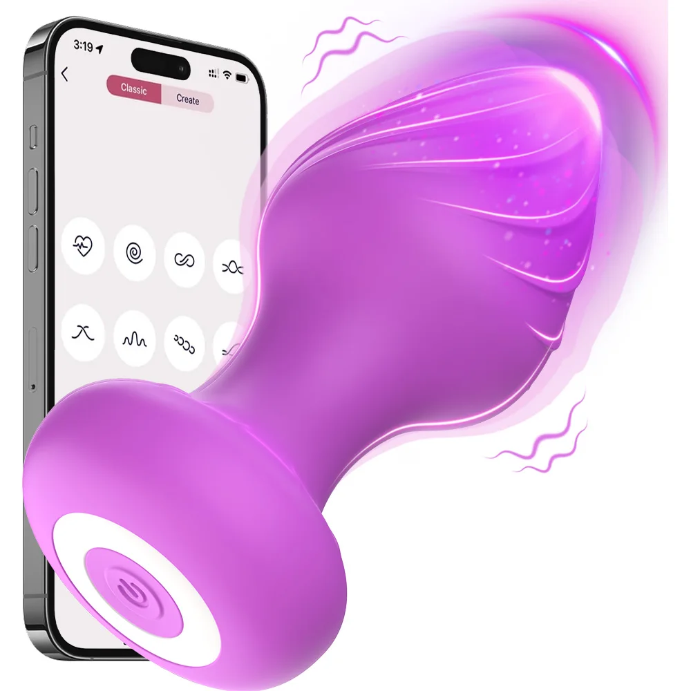 Anal Spielzeug APP Vibrierender Butt Plug für Männer Frauen Anal Vibrator Homosexuell Anal Plug Erwachsene Buttplug Sex Spielzeug für Paare Sex Produkte