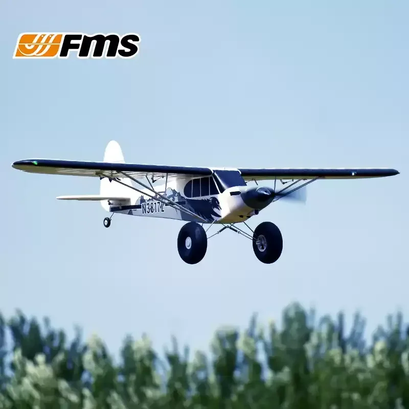 FMS 인기 판매 항공기 모델 1300mm PA-18 고정익 프로펠러 훈련기 원격 조종 항공기 모델 폼 머신