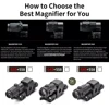 Tactical Airsoft G45 5X Magnifier 558 553 EXPS3 Red Dot Combo Scope Optics QD Mount Weaver Fit 20MM Rail Mount With Full Marking 6