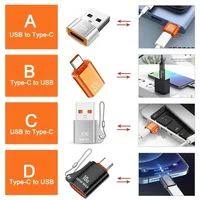 USB To Type-C Adapter 10A OTG USB 3.0 Type C Male To USB Female Converter Fast Charging Data Transfer For Macbook iphone Samsung - Image 2