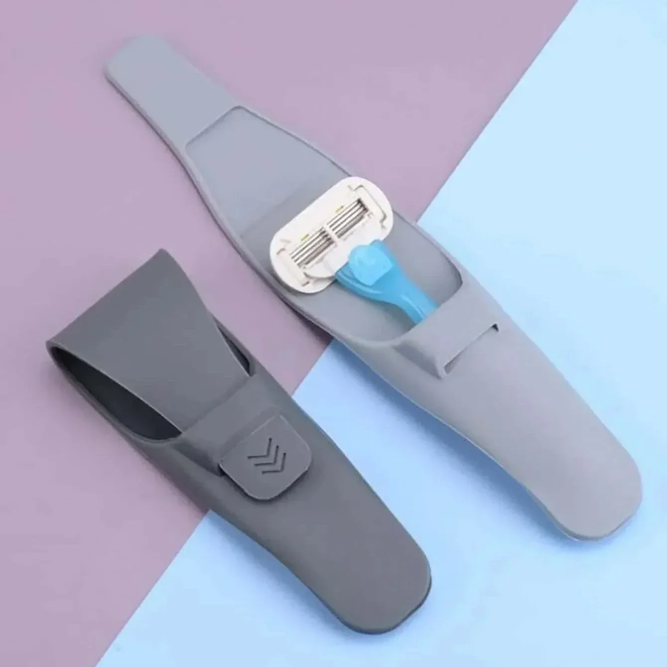 1 Pc Silicone Waterproof Safety Razor Case for Gillette Parker Merkur Soft Manual Shaver Case Carrying Cover Bag Home Travel Use