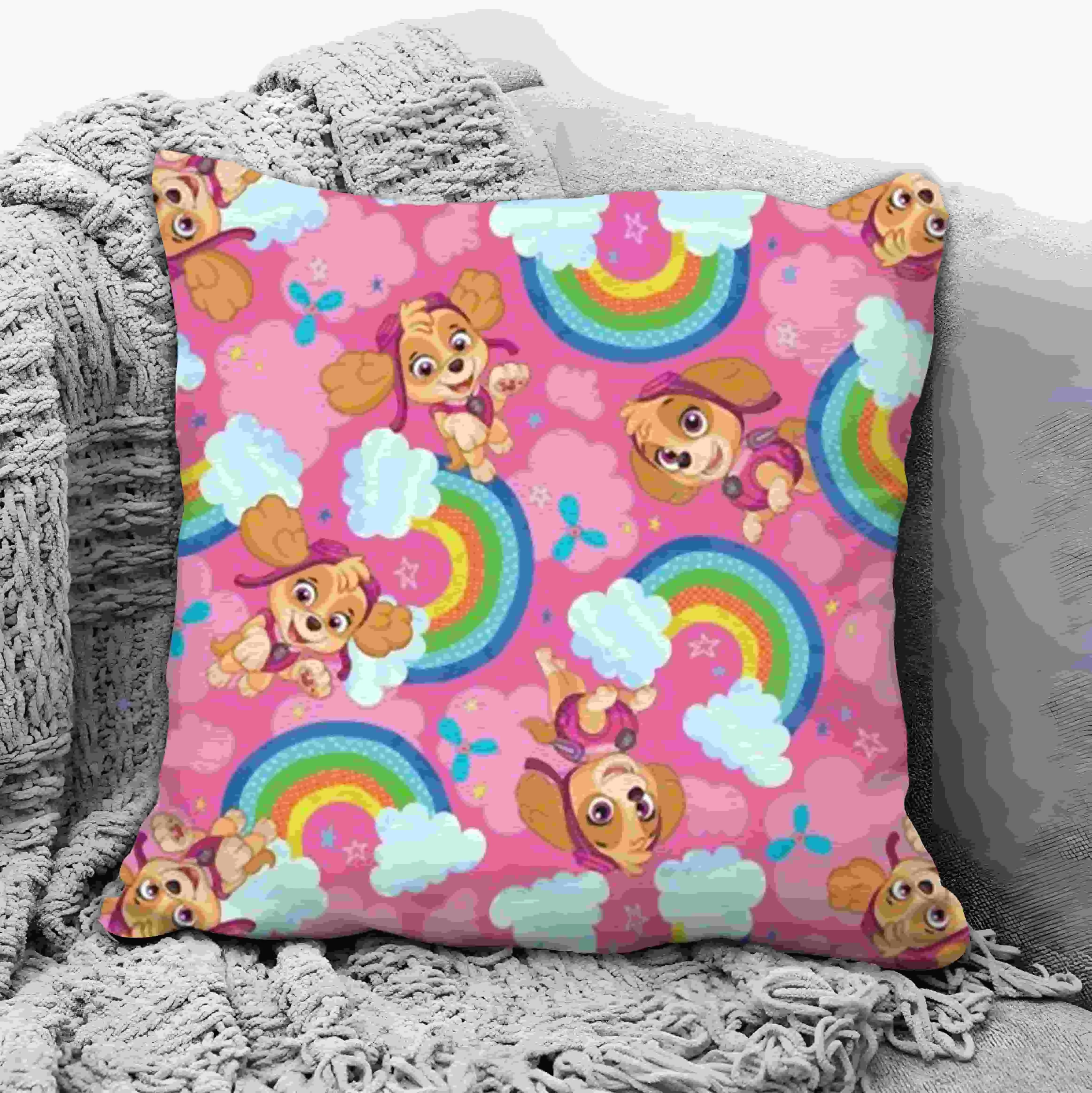 Cartoon Square Pillow Awaii Anime Soft Waist Sofa Cushion Printing Throw Pillow Throw Bedroom Pillows Cute dog