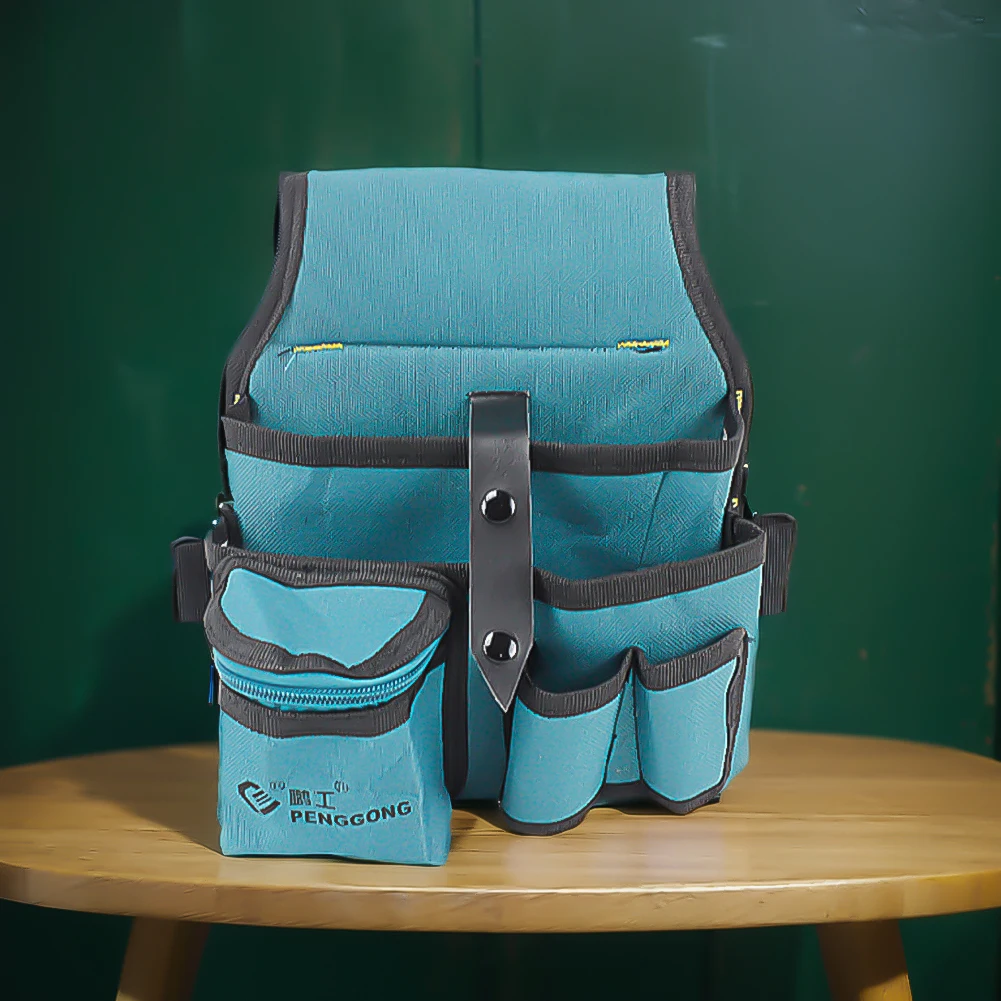 Oxford Cloth Electrician Waist Tool Bag Multifunctional Multi-pockets Storage Waist Bag Waterproof for Drill Wrench Screwdriver 3