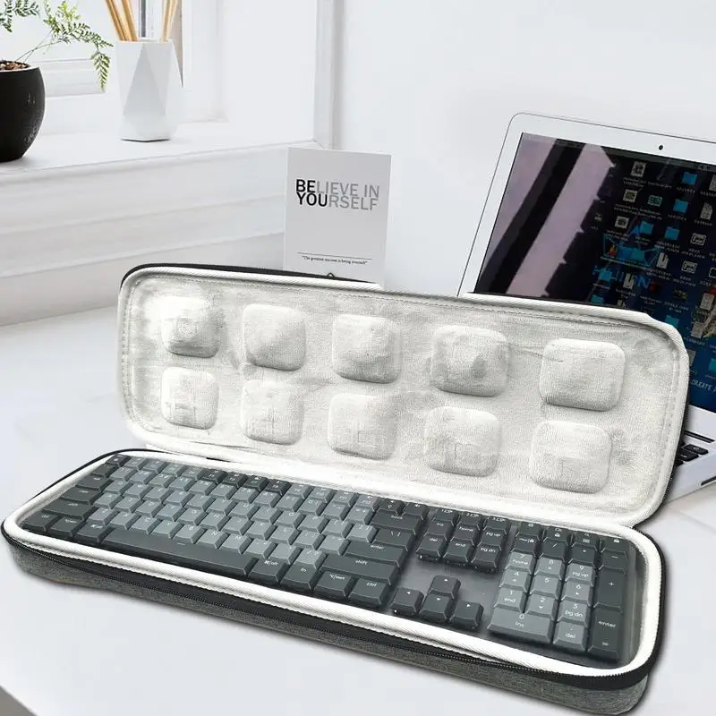 Teclado de proteção para Logitech MX Mecânica/MX Mini Teclado Mecânico Armazenamento rígido Bolsa Interior Macio Protetor