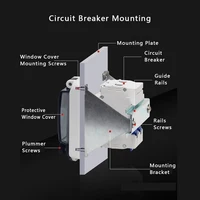 IP67 เบรกเกอร์กล่องกันน้ำโปร่งใสกล่องกระจายหน้าต่างป้องกันฝาครอบหน้าต่างจอภาพสวิตช์หน้าต่างสังเกตการณ์ 5