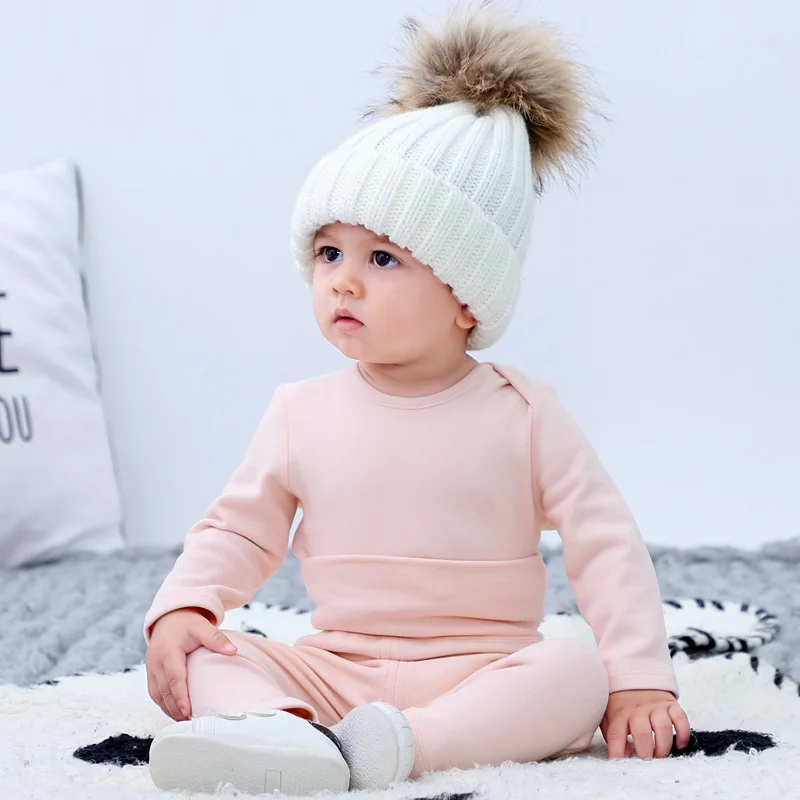 NEW Baby Clothing Kids Baby 2 PCS Set Cotton Thermal Underwear Suit Boys Girls Neonate Pajama Sleepwear Spring Autumn Clothes