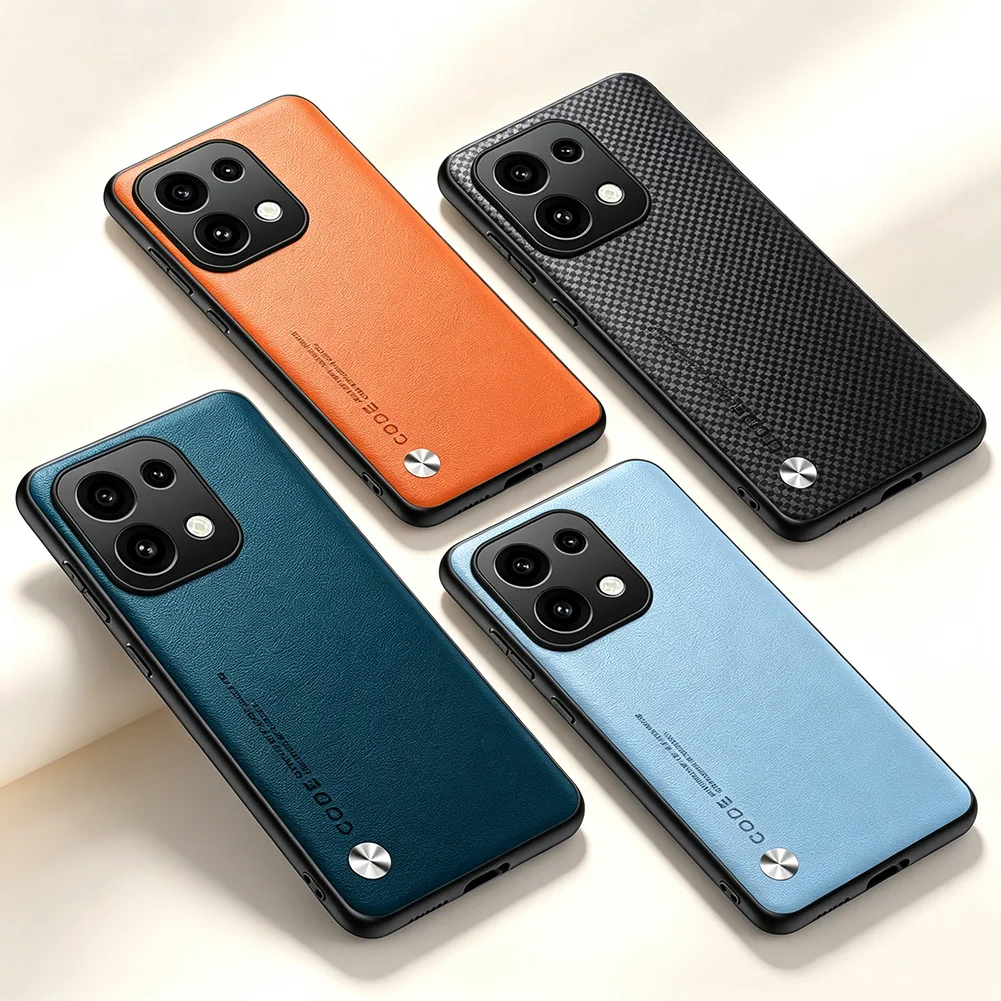 Premium Slim Protective Leather Case - Elegant Plain Design