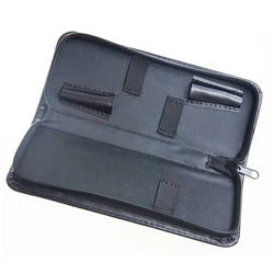 New Scissors Zipper Bag Hairstyling Case PU Leather Haircut Storage Barber Pouch Kit Black Hairdressing Scissors Tool Case