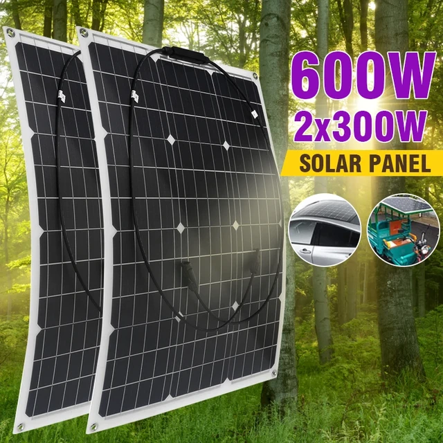 Panel Solar Flexible de 600W, 300W, 18V - SMART CITY