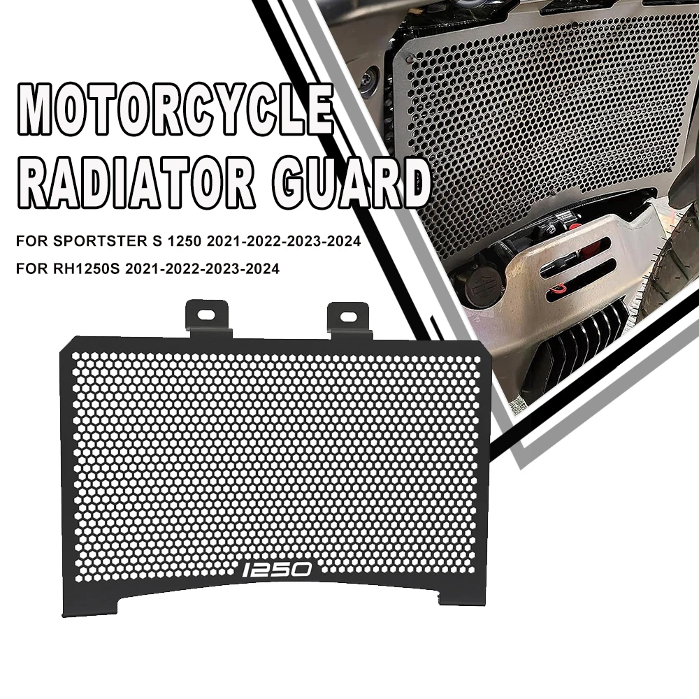 

Motorcycle Accessories Grill Protector Radiator Grille Cover Guard Aluminium For Sportster S 1250 RH1250S 2021 2022 2023 2024