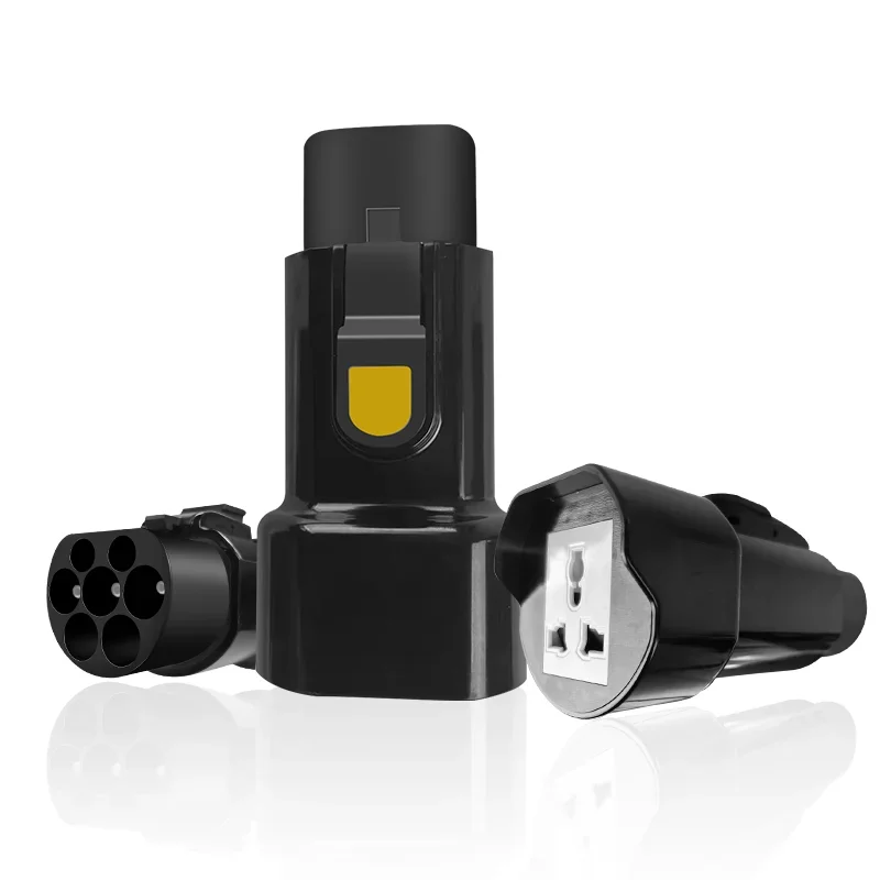 Electric Car Side Discharge Plug EV GBT 16A Charger adapter with EU Socket Outdoor Power Stationneed car supports V2L