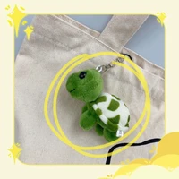 8cm Cute Cartoon Mini Turtle Doll Keychain Pendant Girl Woman Bag Doll Plush Toy Key Ring Jewelry Small Gift 2
