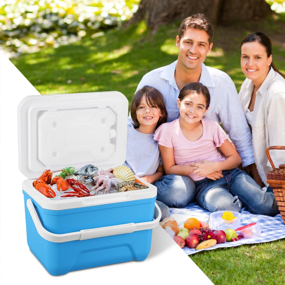 6/5L Camping Cooler Box Car Refrigerator Icebox Travel Ice Chest Portable Freezer Fridge For Outdoor BBQ Camping Fishing Ice Box