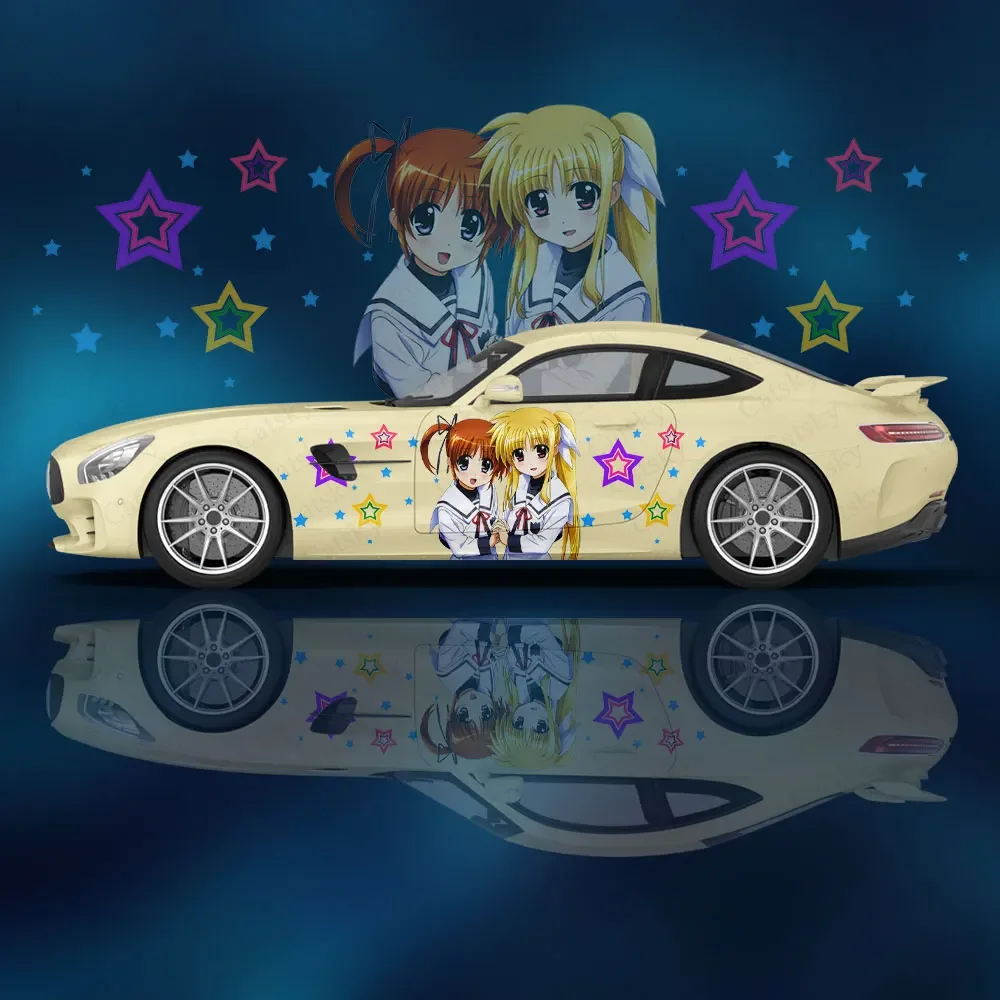 

Волшебная девушка Lyrical Nanoha Аниме наклейки на автомобиль на заказ виниловая Модифицированная графика аксессуары для гоночных автомобилей Автомобильные Наклейки