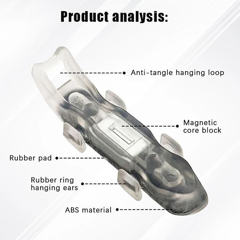 The magnetic function of this hooker ensures quick Rings Rod Pole Lure Bait Holder Fixed Lure Safety Keeping Fishing Hook Holder