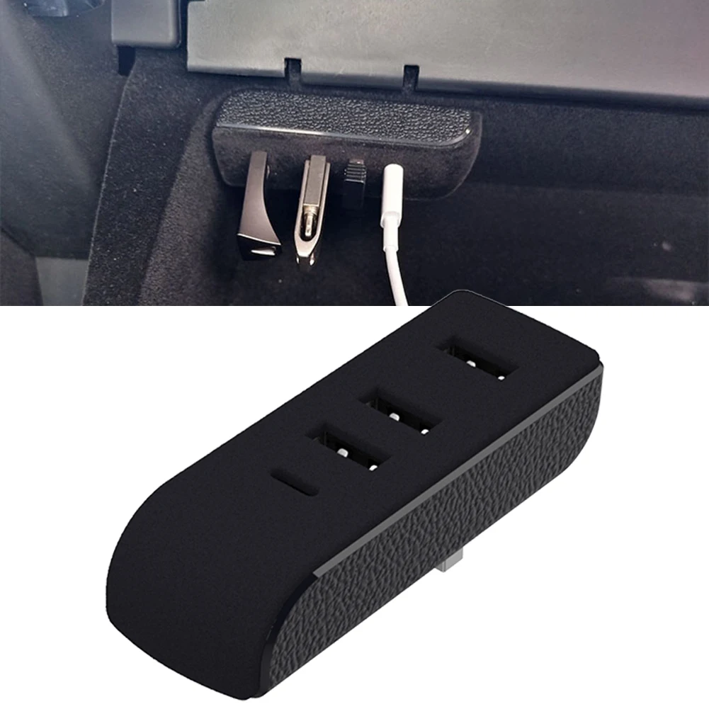 

For Tesla Model Y / 3 Shunt Hub Data Transmission Adapter Powered Splitter Docking Station Glove Box USB HUB Car Accessories