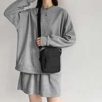 Sacs à bandoulière simples pour hommes et femmes, sacs à bandoulière, petits sacs à une épaule de couleur unie, sacs légers pour téléphone portable 5