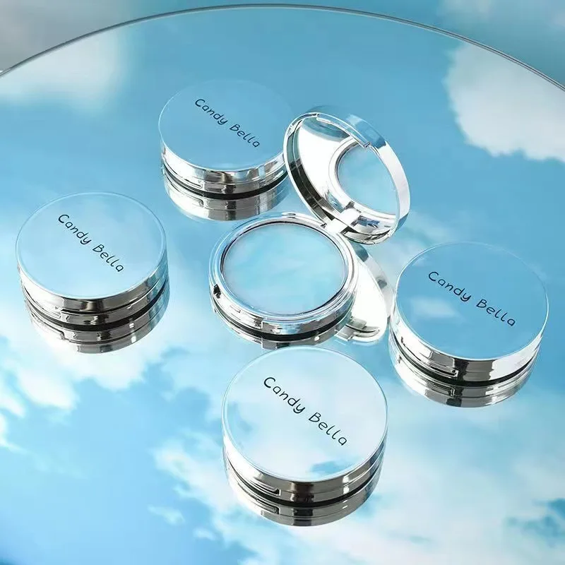 Blue Sky Oil Control Powder Cake with Powder Puff Long-lasting Makeup Oil Control Waterproof Wet and Dry Face pressed powder foundation setting powder face powder compact powder