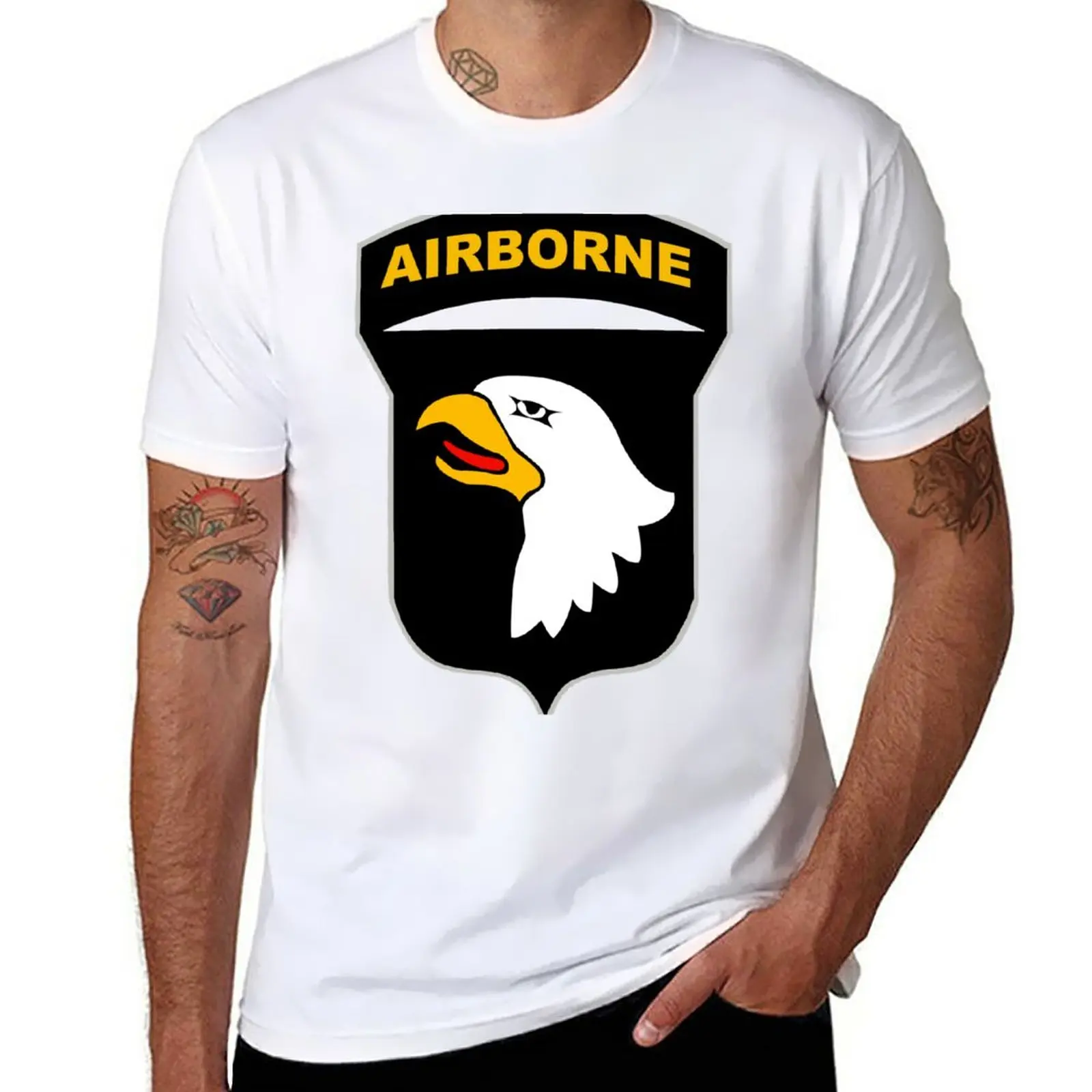 

New Logo of the SCREAMING EAGLES Airborne Division T-Shirt Oversized t-shirt anime Blouse t shirt man oversized t shirts for men