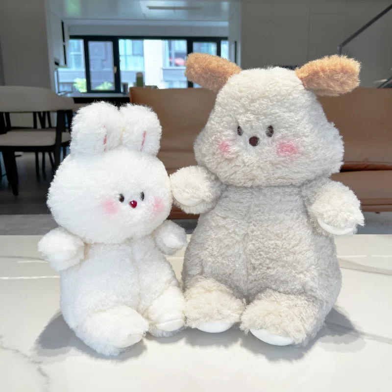 

Cute Cartoon Fluffy Bunny Puppy Plush Toy Kawaii Stuffed Animals Dog Rabbit Plushies Doll Anime Soft Kids Girls Toys Room Decor