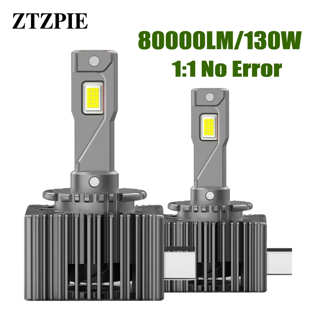 

ZTZPIE 6500K 80000LM Canbus D1S D2S D3S D4S D5S D8S Led Headlight 7035 CHIP Lamp Canbus Powerful Car Light Bulb 130W