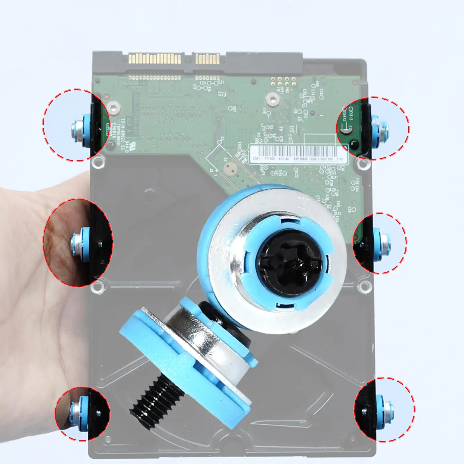 200x Pc Viti Computer Case Custodia 3.5" Hdd Piatta Disco - Foto 10