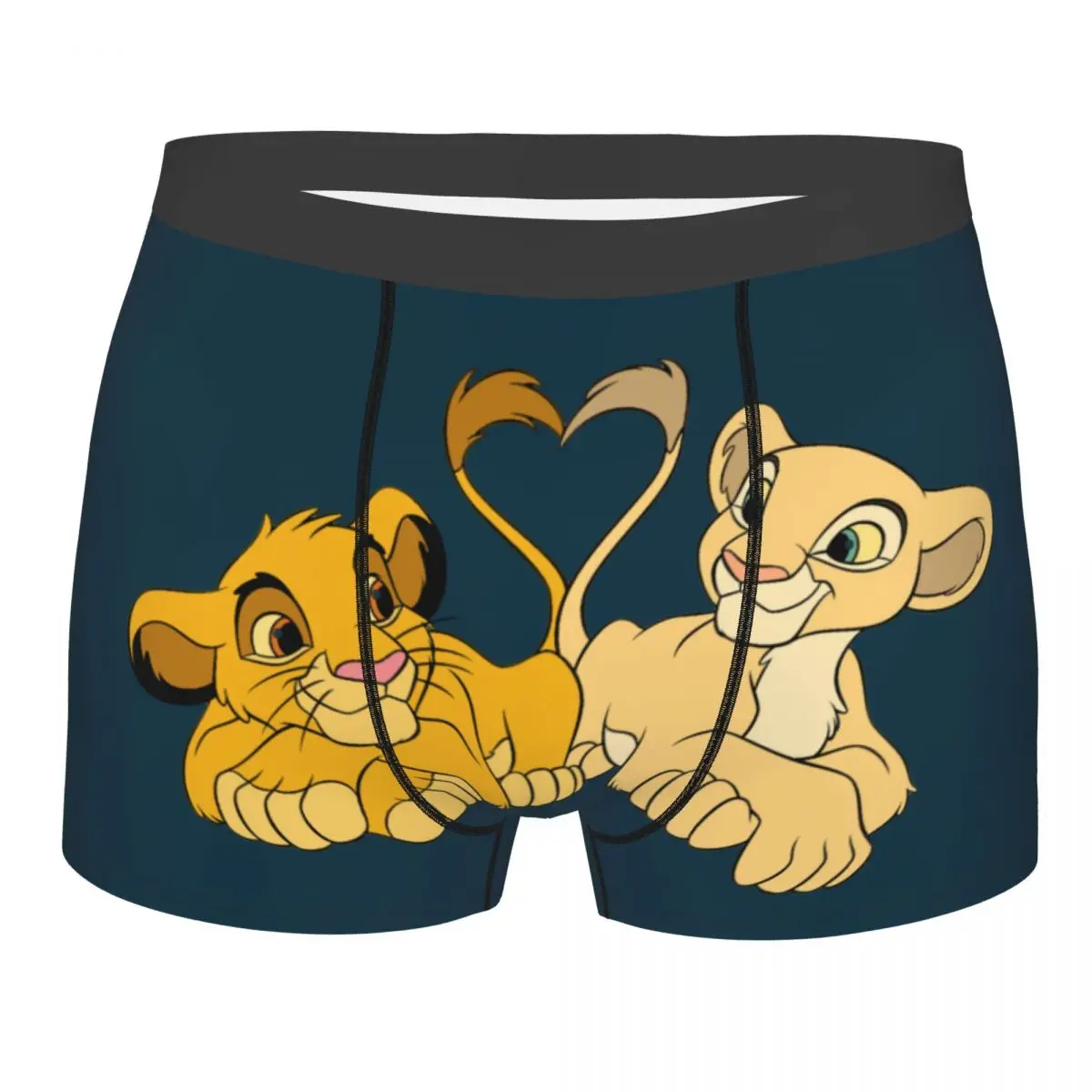 

Cute Cartoon Simba And Nala Underwear Men Print Customized The Lion King Boxer Shorts Panties Briefs Breathable Underpants