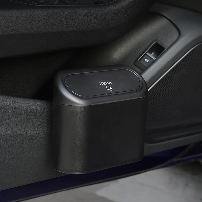 Universal Hanging Car Trash Can Garbage Can for Mercedes Benz A200 A180 B180 B200 CLA GLA AMG A B C E S Class CLS GLK CLK SLK