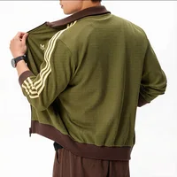Adidas Originals Waffle Track Top Waffle Sports Early Spring Stand-Up Collar Zipper Stripesd Jacket Homme Kz2914 2