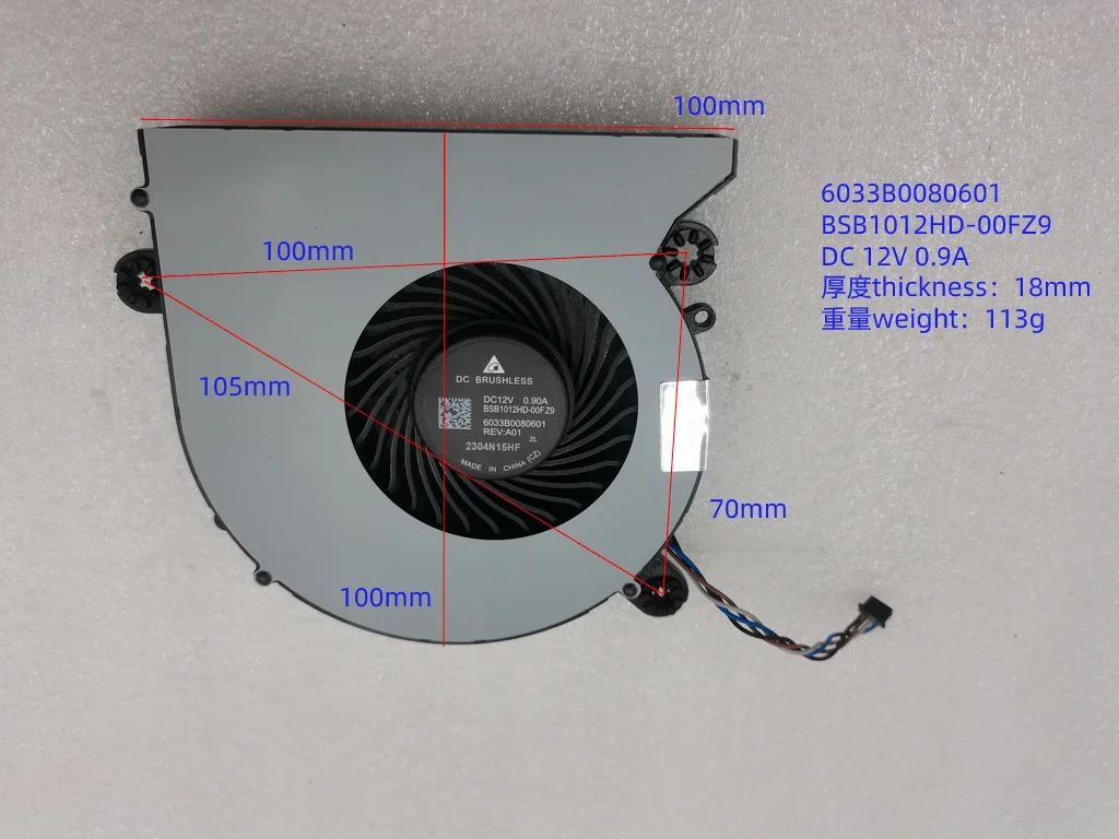 Ventilador para hp Aio 24-k 27-d 27-d0044 27-d0001la 27-d0001ur 27-d0709d 27-d0005nb 12v Novo