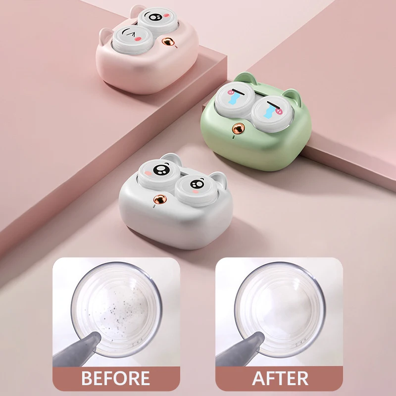 Ultrasonic Portable Contact Lens Cleaner with Removable Case