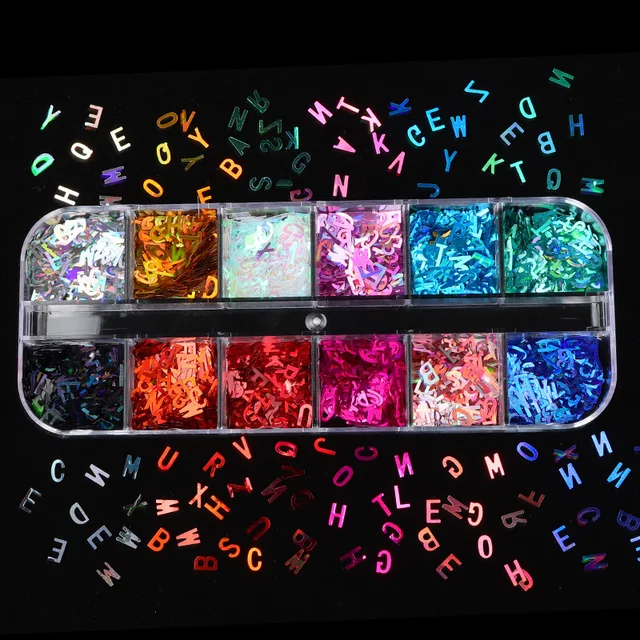 Holographic Butterfly  Heart Multi Shape  Laser Symphony Butterfly Sequins 3D Colorful Sequins Manicure  Nail Art Decoration MJLP-025