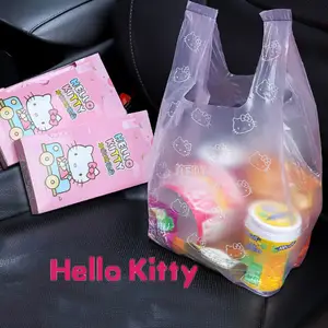 Hello Kitty Small Plastic Bags  Hello Kitty Plastic Trash Bag - Car Bag  Pink Red - Aliexpress